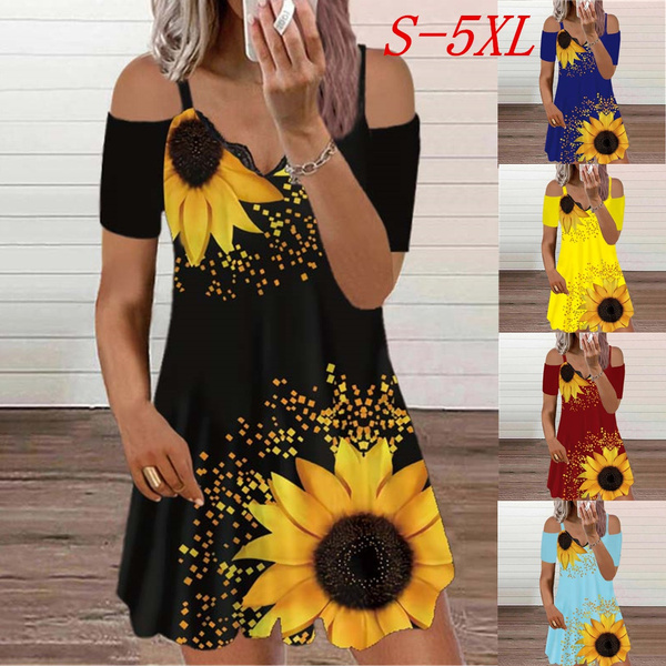 plus size sunflower dress